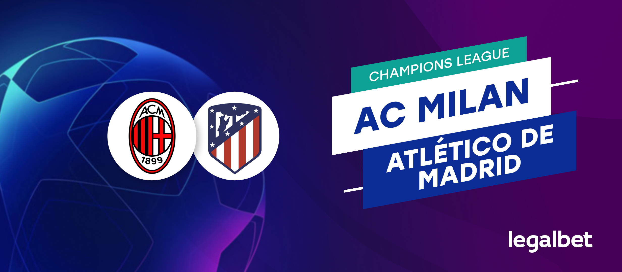 Apuestas y cuotas AC Milan - Atlético de Madrid, Champions League 2021/22