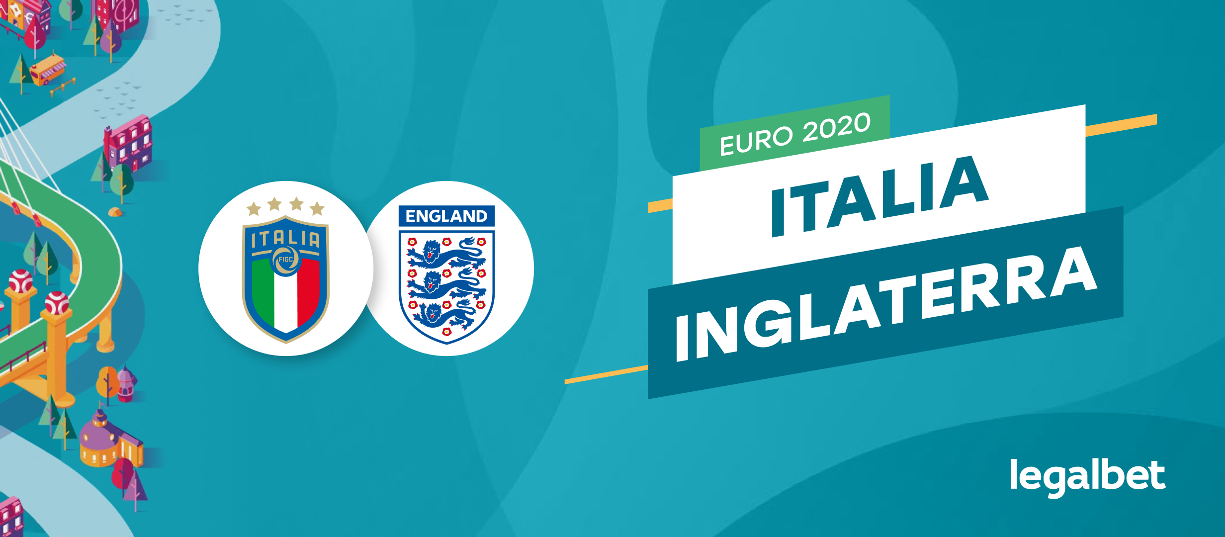 Apuestas y cuotas Italia - Inglaterra, Euro 2020