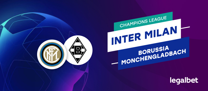 Apuestas y cuotas Inter de Milán - Borussia Monchengladbach, Champions League 2020