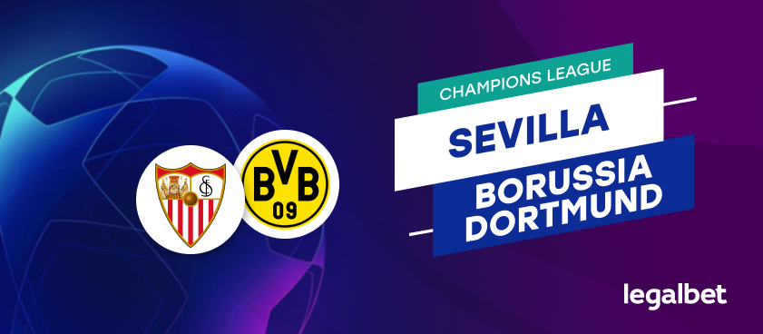 Apuestas y cuotas Sevilla - Borussia Dortmund, Champions League 2020/21