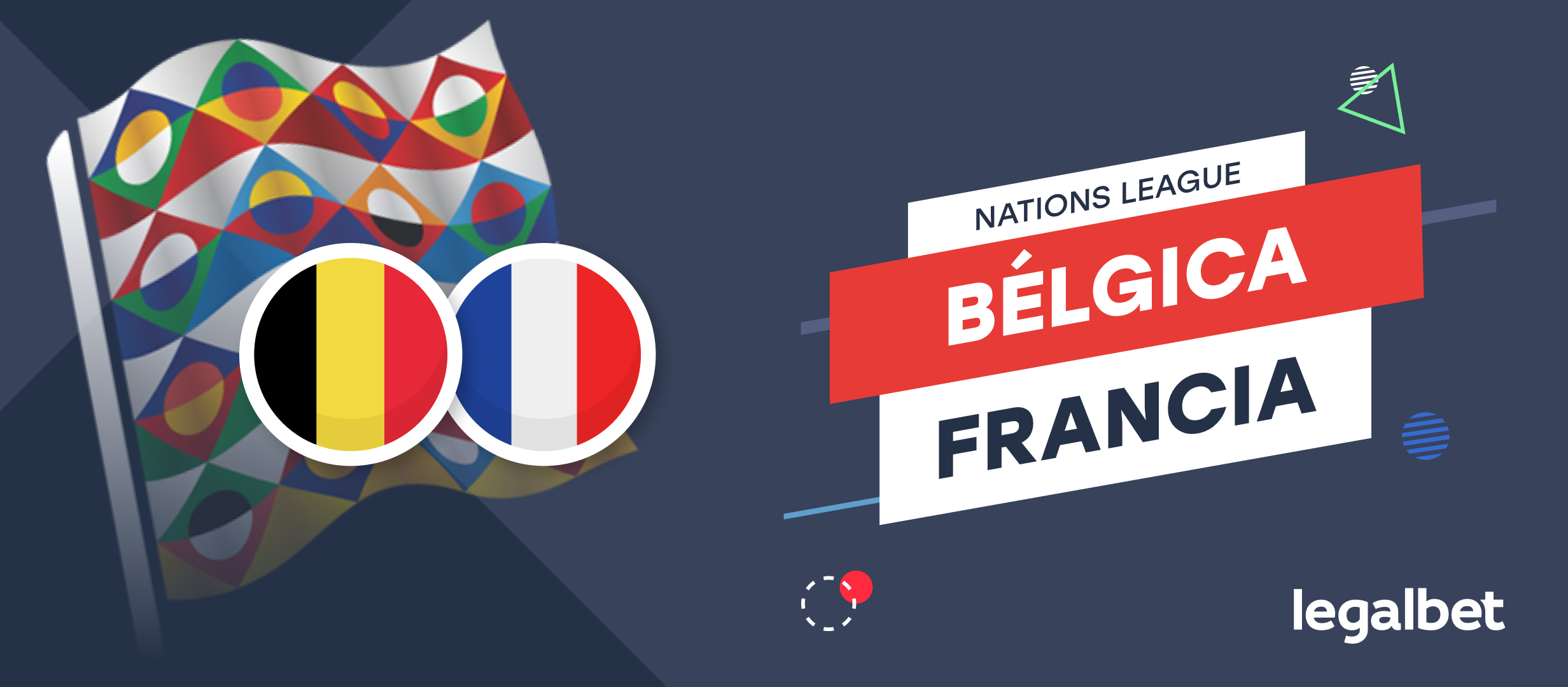 Apuestas y cuotas Bélgica - Francia, Nations League 2021/22